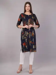 JIDI FASHION Women Printed Sequinned Kurta