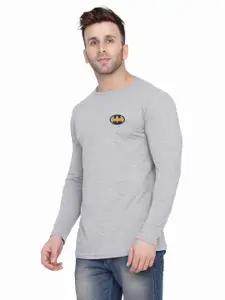 BEYOU FASHION Round Neck Applique Slim Fit T-shirt