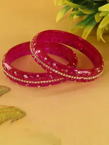 LAVAZZA Set Of 2 Crystal-Studded Bangles