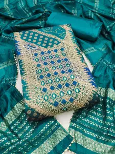 HMP Fashion Embroidered Unstitched Dress Material