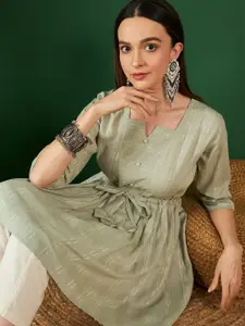 Sangria Cotton Sweetheart Neck Wrap Top