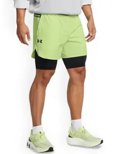 UNDER ARMOUR  Men Slim-Fit Peak Woven 2-In-1 Shorts