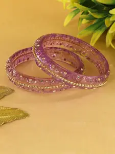 LAVAZZA Set Of 2 Crystal-Studded Bangles