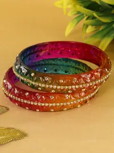 LAVAZZA Set Of 2 Crystal-Studded Bangles