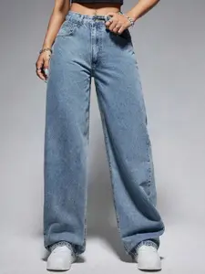 Aadvi Fashion Women Original Straight Fit High-Rise Low Distress Stretchable Jeans