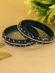 LAVAZZA Set Of 2 Crystal-Studded Bangles