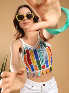 Kotty Crochet Cotton Crop Top