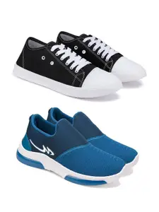 DRACKFOOT Men Running Non-Marking Shoes