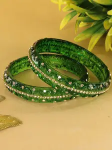LAVAZZA Set Of 2 Crystal-Studded Bangles