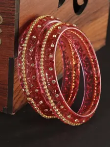 LAVAZZA Set Of 2 Crystal-Studded Bangles