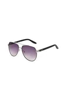 Kenneth Cole Men Aviator Sunglasses with UV Protected Lens KC1420 58 01B
