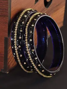 LAVAZZA Set Of 2 Crystal-Studded Bangles