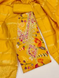 HMP Fashion Embroidered Unstitched Dress Material