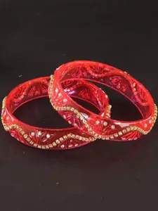 LAVAZZA Set Of 2 Crystal-Studded Bangles