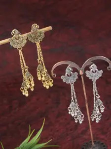 I Jewels Contemporary Drop Earrings