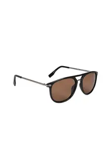 Kenneth Cole Men Aviator Sunglasses with UV Protected Lens KC1435 57 01E