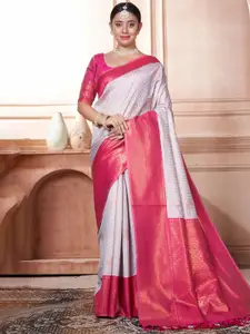 SGF11 Woven Design Zari Pure Silk Kanjeevaram Saree