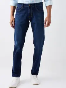 SPYKAR Men Regular Fit Mid-Rise Light Fade Cotton Jeans