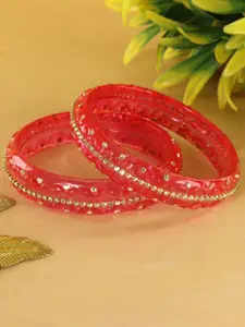 LAVAZZA Set Of 2 Crystal-Studded Bangles