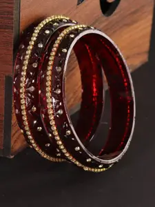 LAVAZZA Set Of 2 Crystal-Studded Bangles