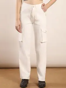 FCK-3 Women Straight Fit High-Rise Stretchable Jeans