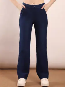 FCK-3 Women Relaxed Fit Mid-Rise Light Fade Stretchable Jeans