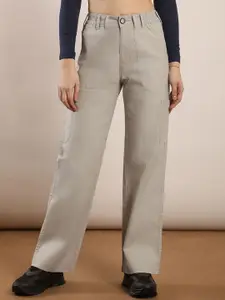 FCK-3 Women Wide Leg High-Rise Stretchable Jeans