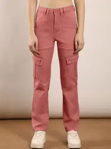 FCK-3 Women Straight Fit High-Rise Stretchable Jeans