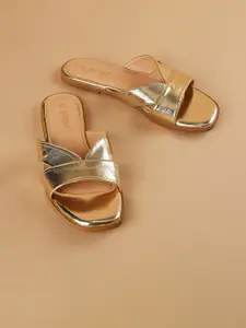 Ginger by Lifestyle Women Slip-On Open Toe Flats