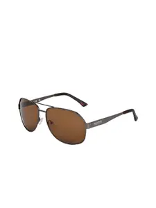 Kenneth Cole Men Aviator Sunglasses with UV Protected Lens KC1432 60 09E