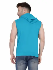 BEYOU FASHION Hooded Sleeveless Slim Fit T-shirt