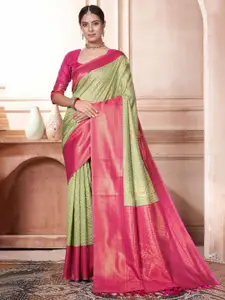 SGF11 Woven Design Zari Pure Silk Kanjeevaram Saree