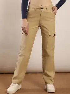 FCK-3 Women 1Straight Fit High-Rise Stretchable Jeans