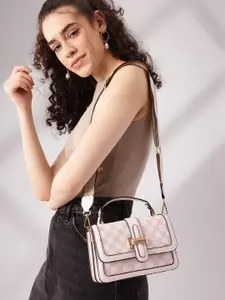 Mast & Harbour Textured Structured Satchel