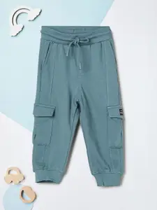 max Boys Mid-Rise Pure Cotton Cargos