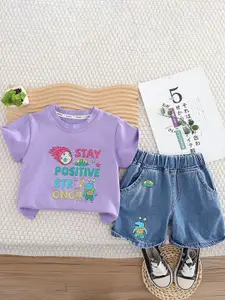 StyleCast x Revolte Boys Printed T-shirt with Shorts