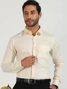 INVICTUS Classic Spread Collar Pure Cotton Formal Shirt