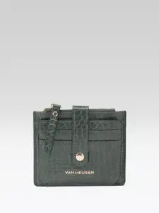 Van Heusen Women Croc Textured Card Holder