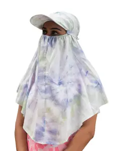 SHINE N SHOW Girls Printed Scarf Cum Mask With Cap