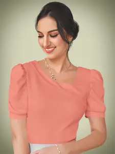 Dream Beauty Fashion Women  V-Neck Puff Sleeve Casual Top