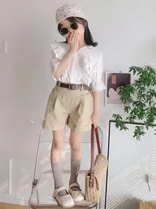 StyleCast x Revolte Girls V-Neck Pure Cotton Top With Shorts