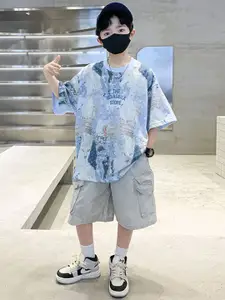 StyleCast x Revolte Boys Printed T-shirt with Shorts