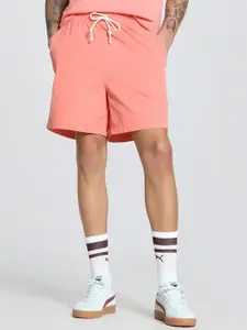 Puma Men Solid Relaxed Fit Mid Rise Mmq Nylon Shorts
