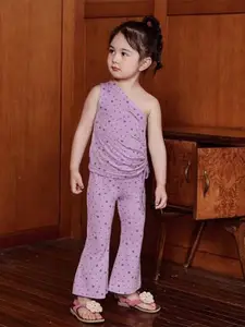 StyleCast x Revolte Girls Printed Top with Palazzos