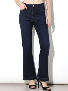 ONLY Women Flared Low-Rise Light Fade Stretchable cotton denim Jeans