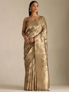 Soch Woven Design Floral Printed Zari Saree