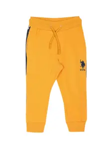 U.S. Polo Assn. Kids Boys Mid Rise Brand Tape Joggers