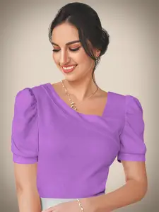 Dream Beauty Fashion Women Puff Sleeve V-Neck Regular Top