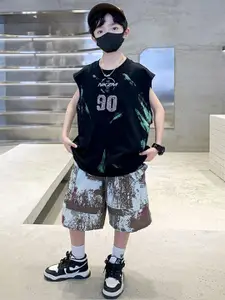 StyleCast x Revolte Boys Printed T-shirt with Shorts