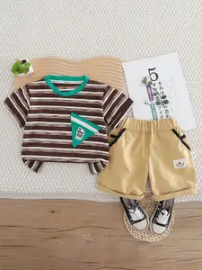 StyleCast x Revolte Boys Striped T-shirt with Shorts